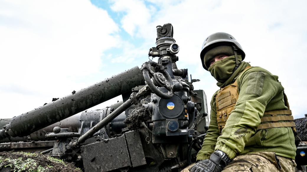Ukrajinský voják s německou houfnicí, Záporožská oblast