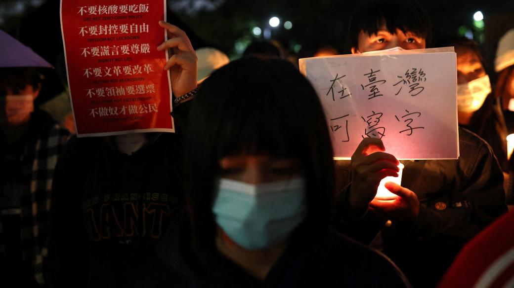 Protesty v Číně proti koronavirovým opatřením