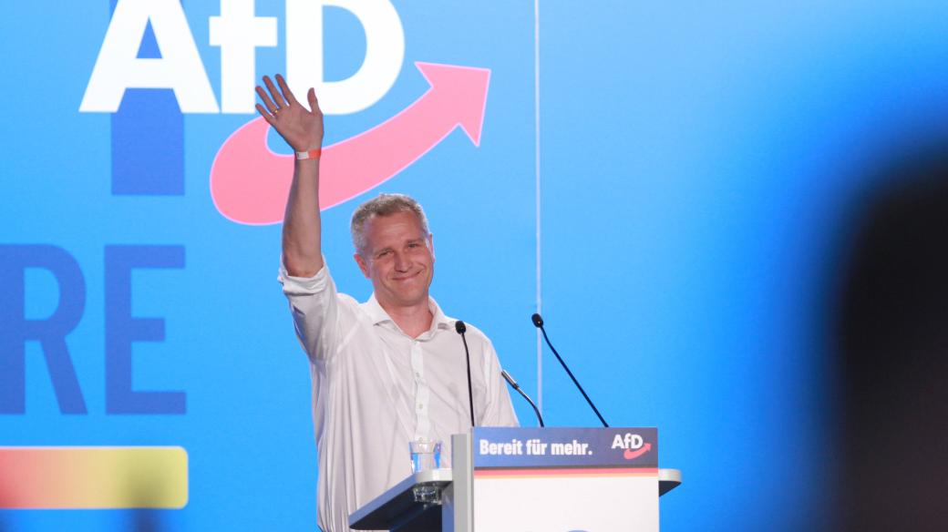 Poslanec a dvojka na stranické kandidátce AfD pro volby do Evropského parlamentu Petr Bystroň