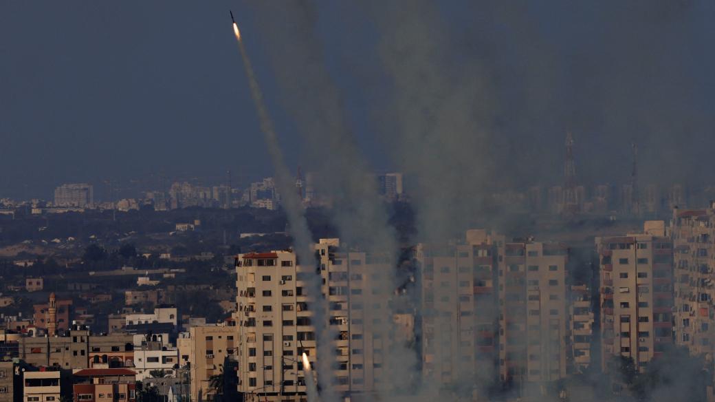 Z Gazy jsou odpalovány rakety směrem na Izrael