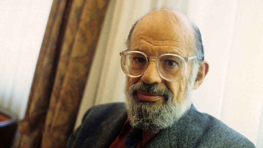 Americký spisovatel Allen Ginsberg