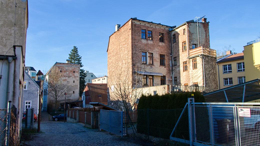 Část Liberce mezi soudem a Sokolovským náměstím