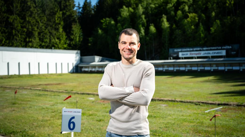 Biatlonista Michal Krčmář