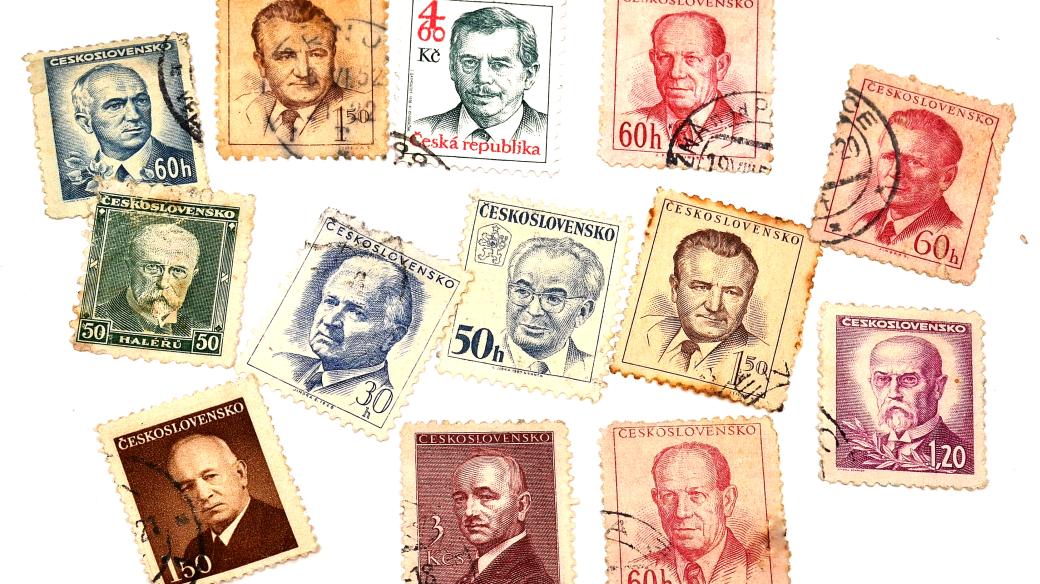 Poštovní známky českolovenských prezidentů