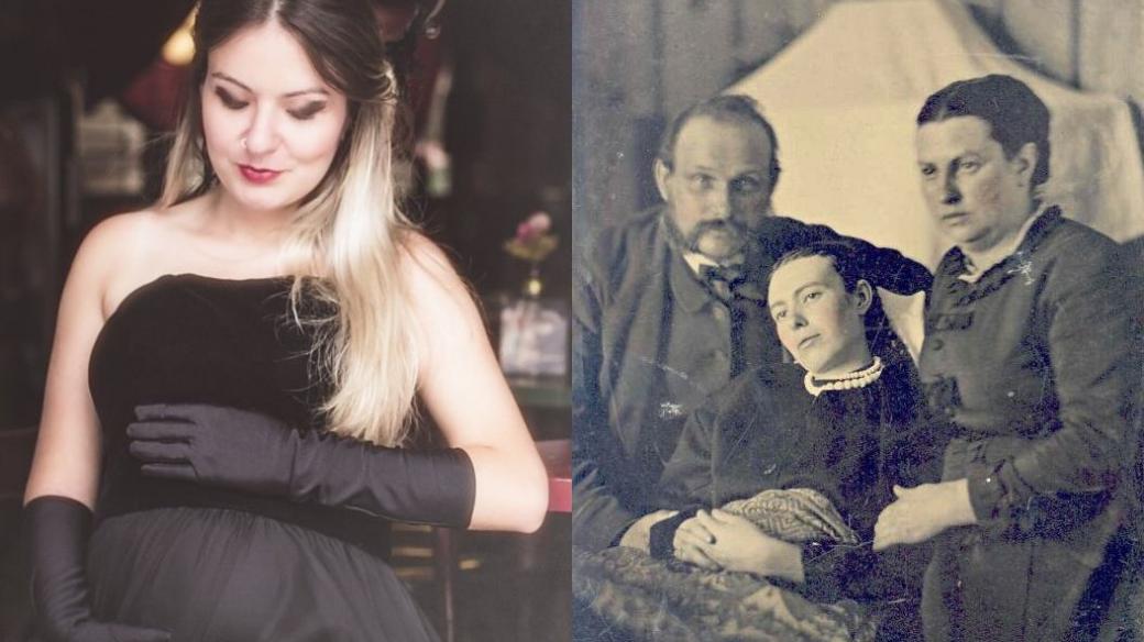 Dnes jsou běžné fotografie těhotných žen, v 19. století se lidé nechávali fotografovat se svými zesnulými