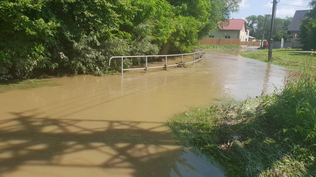 Polančice v Polance nad Odrou při poslední bleskové povodni
