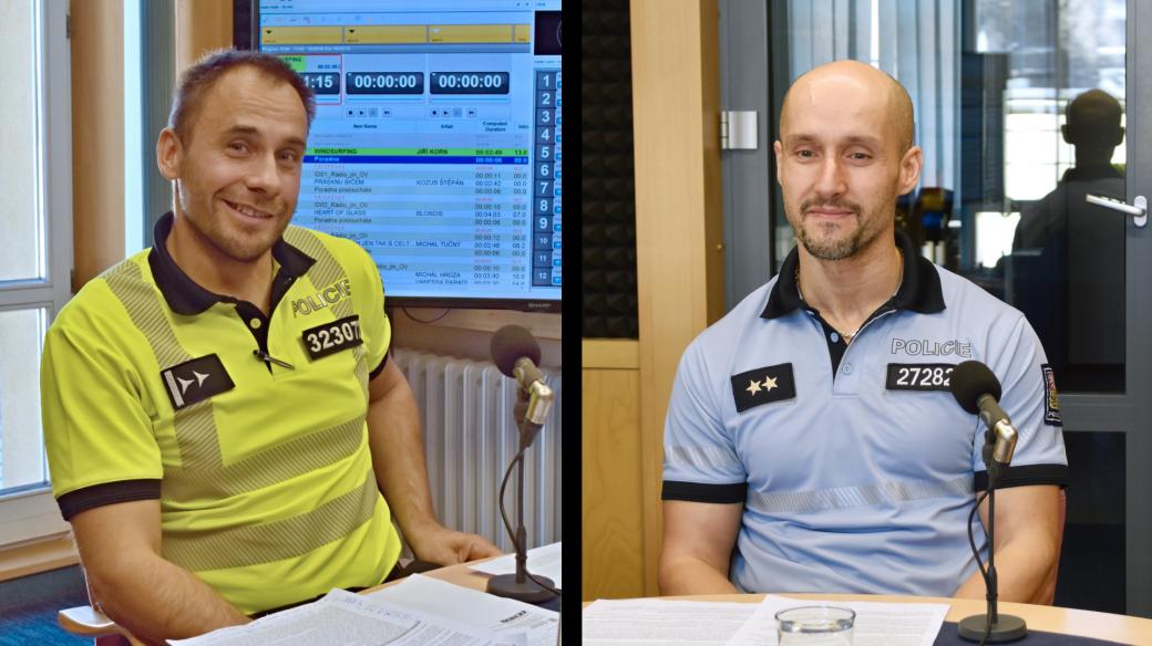 Policisté Patrik Mikeš a Miroslav Kolátek