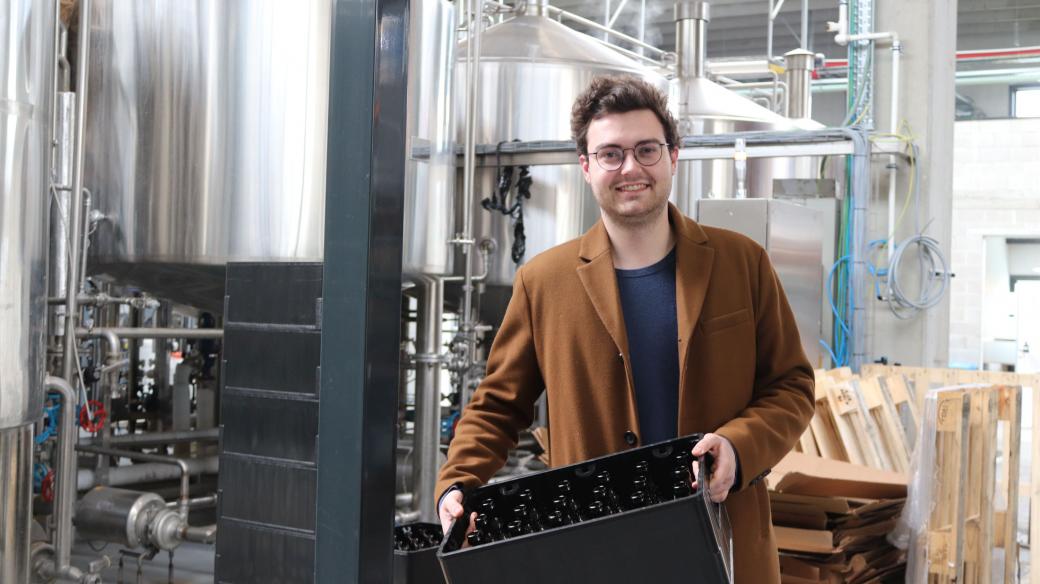 Miel Bonduelle, který v Belgii vaří pivo i pro britské mikropivovary