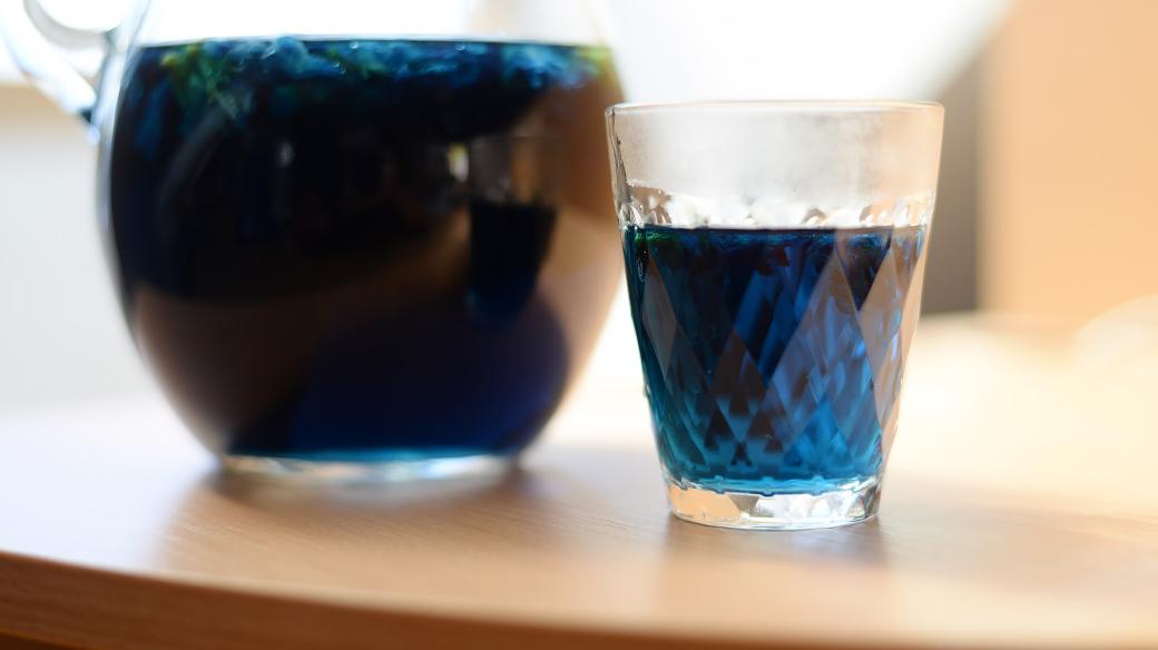Z klitorie se dá připravit čaj sytě modré barvy