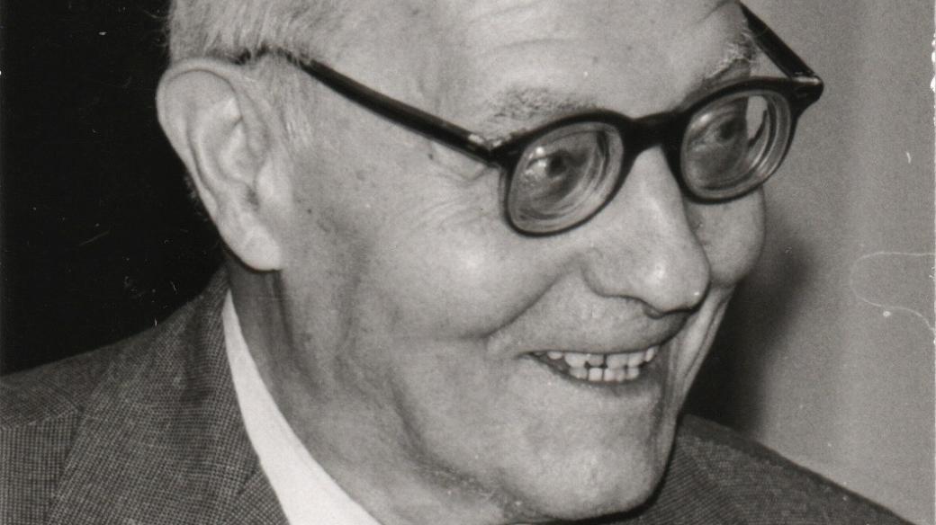 Prof. Otakar Borůvka, 1981 (fotografie, která byla pořízena při příležitosti oslavy jeho 70. narozenin)
