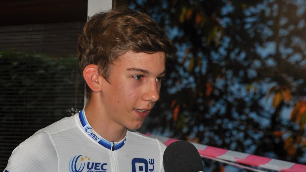 Třináctiletý Kryštof Bažant je mistrem ČR v cyklokrosu a nově i mistrem Evropy v horských kolech