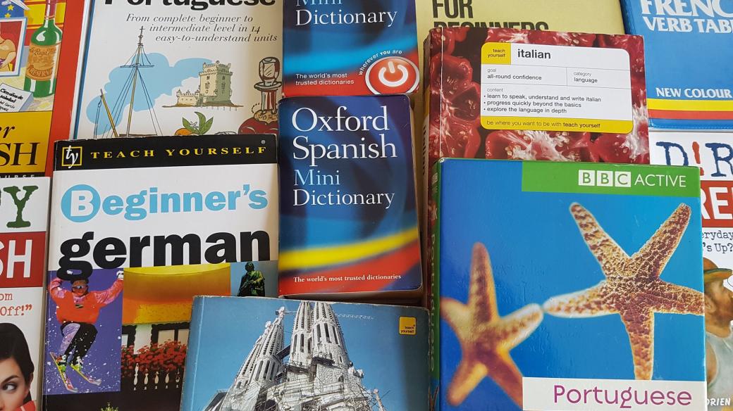 slovníky, cizí jazyky