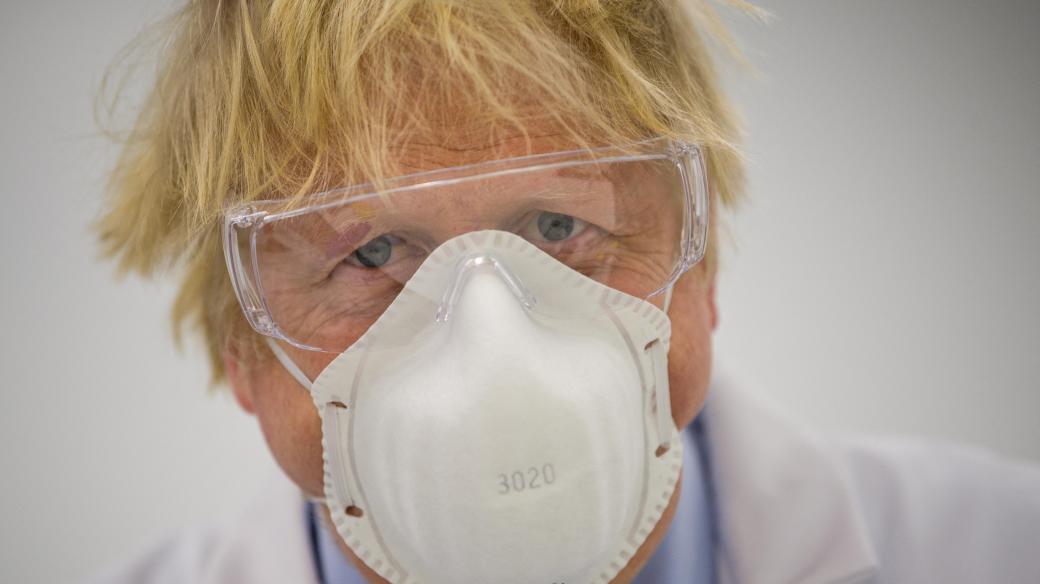 Boris Johnson; Britain's Prime Minister visits the French biotechnology laboratory Valneva in Livingston, west Scotland,