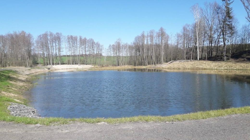 Obnovený rybník Pod Hůrkou nedaleko Višňové