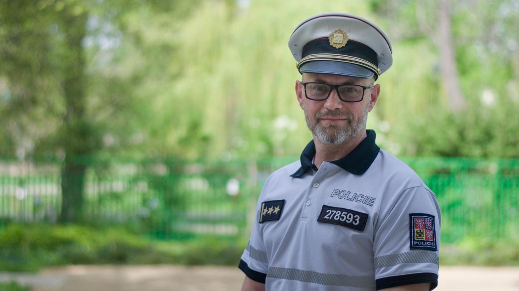 Jan Straka z Ředitelství služby dopravní policie Policejního prezidia České republiky