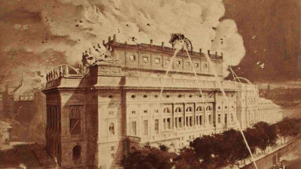 Upomínka na požár Národního divadla 12. 8. 1881
