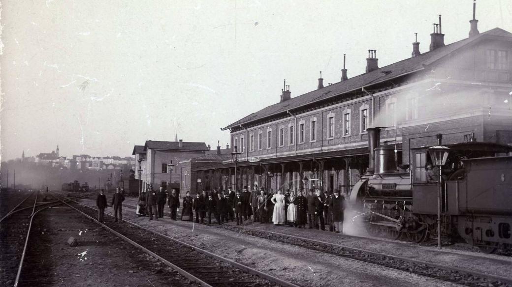 Frýdecké nádraží kolem roku 1890