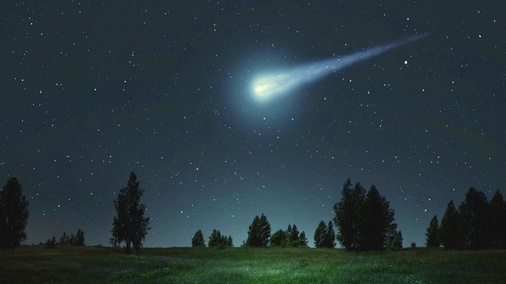 Kometa, asteroid (lustrační foto)