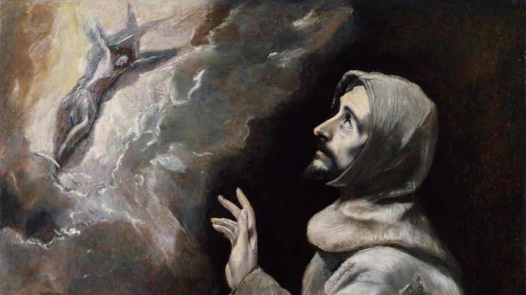 Obraz Svatý František přijímá stigmata od El Greca