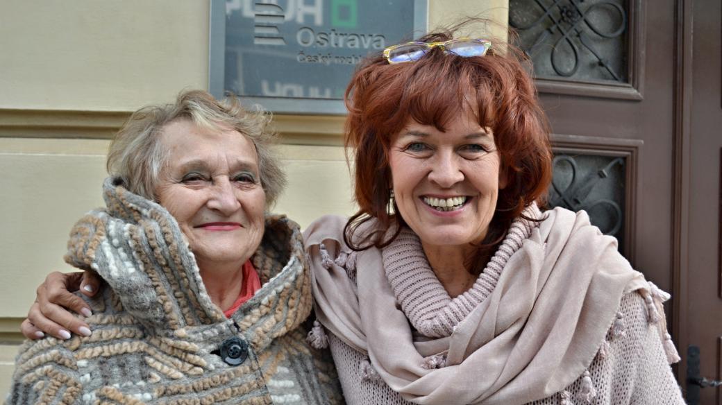 Naďa Urbášková s autorkou seriálu Dagmar Misařovou