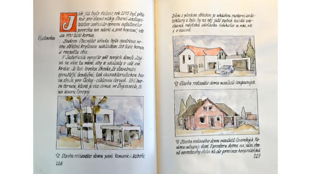 Ukázka z kroniky Jezbořic