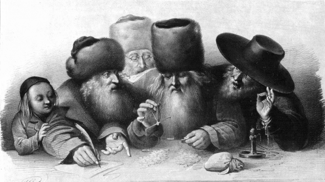 Zobrazení židovských obchodníků ve Varšavě (19. století)
