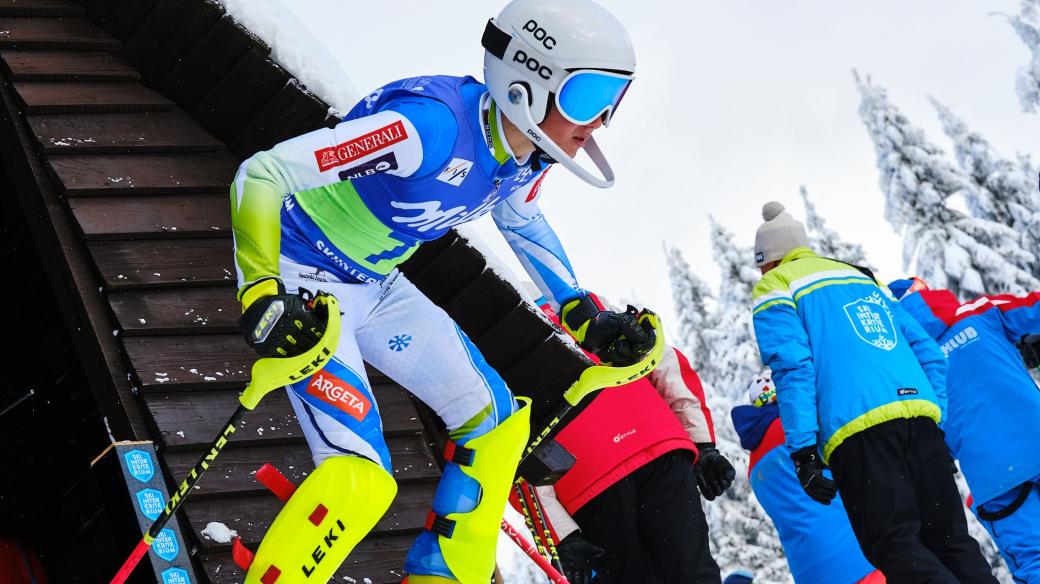 Skiareál Říčky v Orlických horách - závody mladých lyžařů Skiinterkriterium