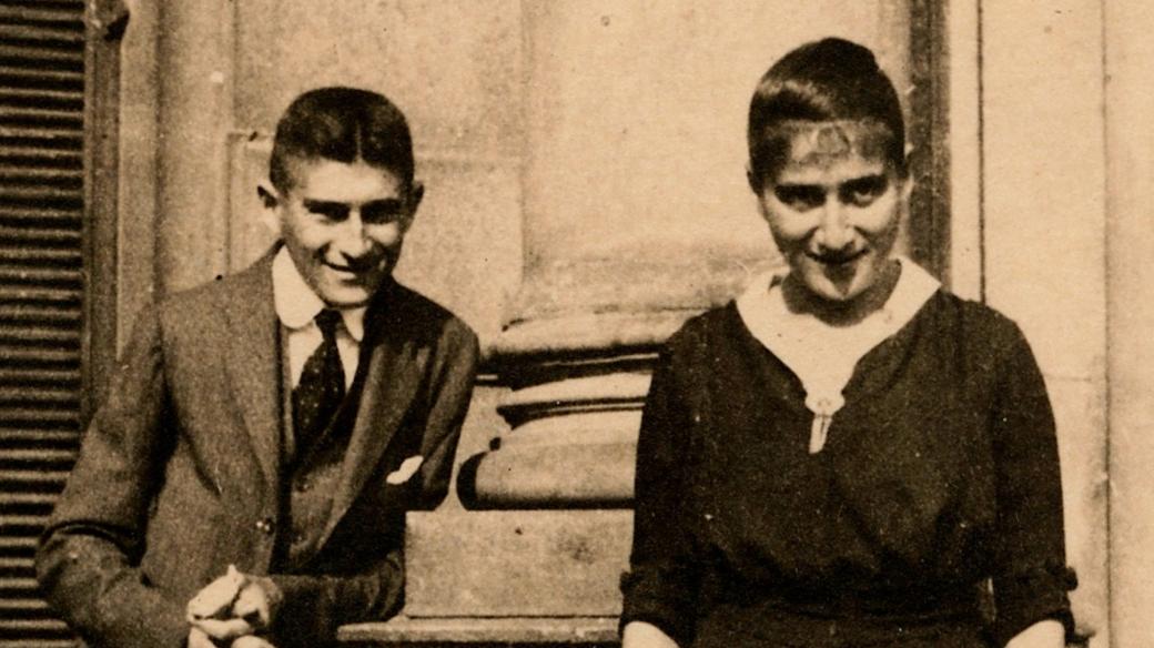 Franz Kafka a jeho sestra Otýlie Davidová