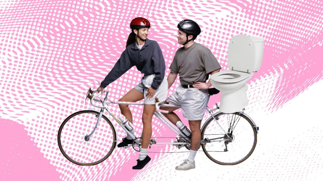 Mikrovlnky - cyklistika se záchodem