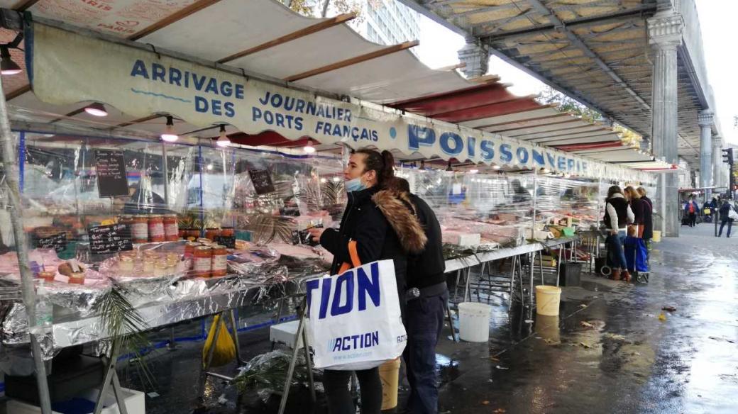 Prodej ryb v Paříži
