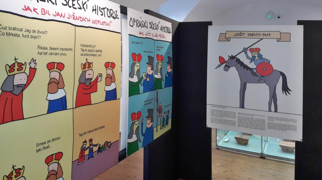 Populární komiksová výstava Lucemburské opráski doputovala do Muzea Hlučínska
