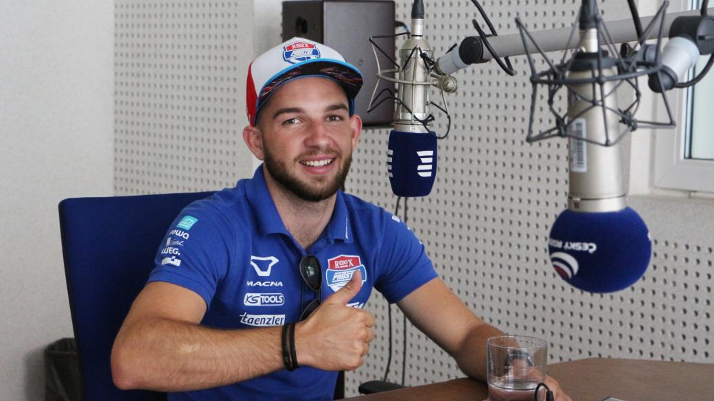 Motocyklový závodník Jakub Kornfeil byl hostem ve vysílání Českého rozhlasu Brno