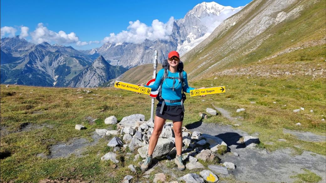 Žaneta Frenn. K 40. narozeninám si nadělila Tour du Mont Blanc