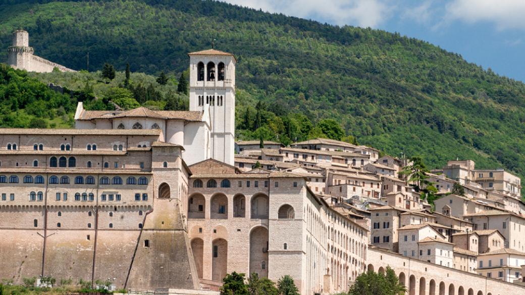 Assisi, poutní místo doby baroka v Itálii