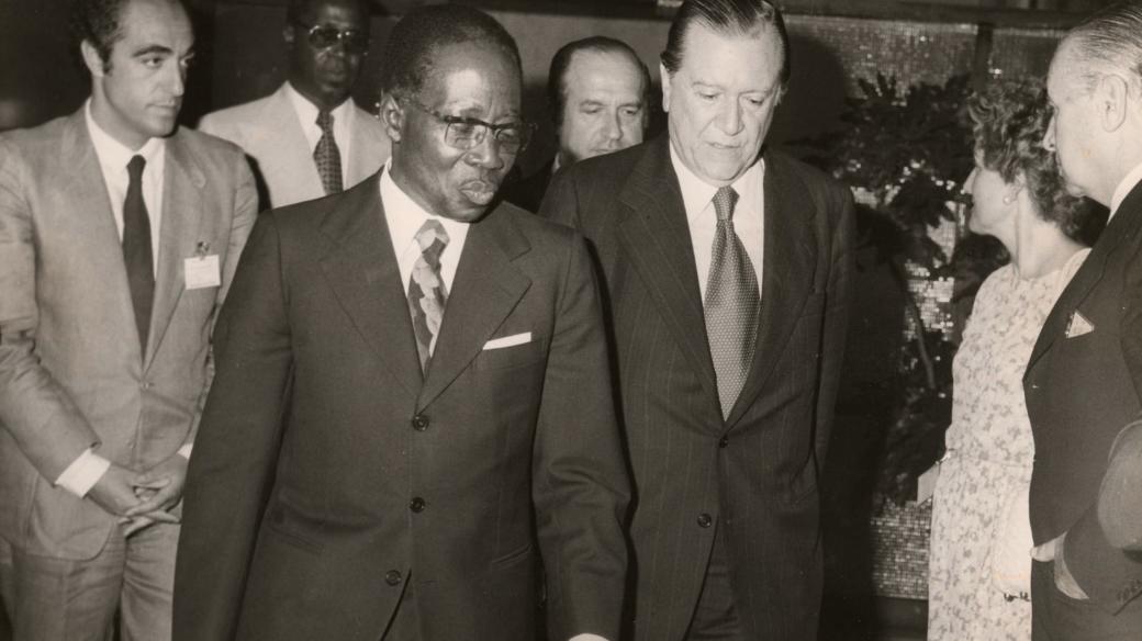 Léopold Sedag Senghor, první prezident Senegalu, 1979