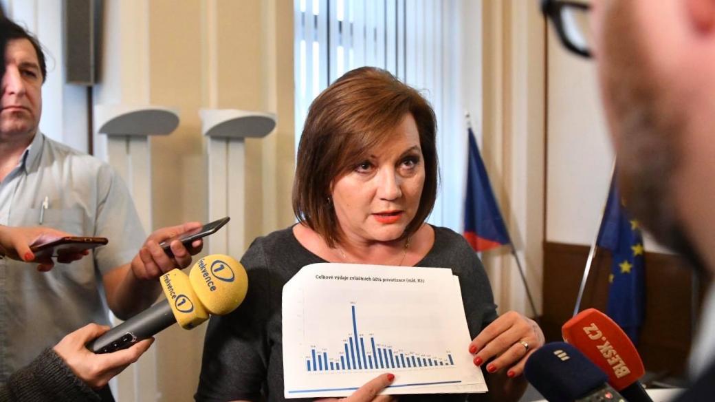 Ministryně financí Alena Schillerová za ANO informovala o loňském rozpočtu
