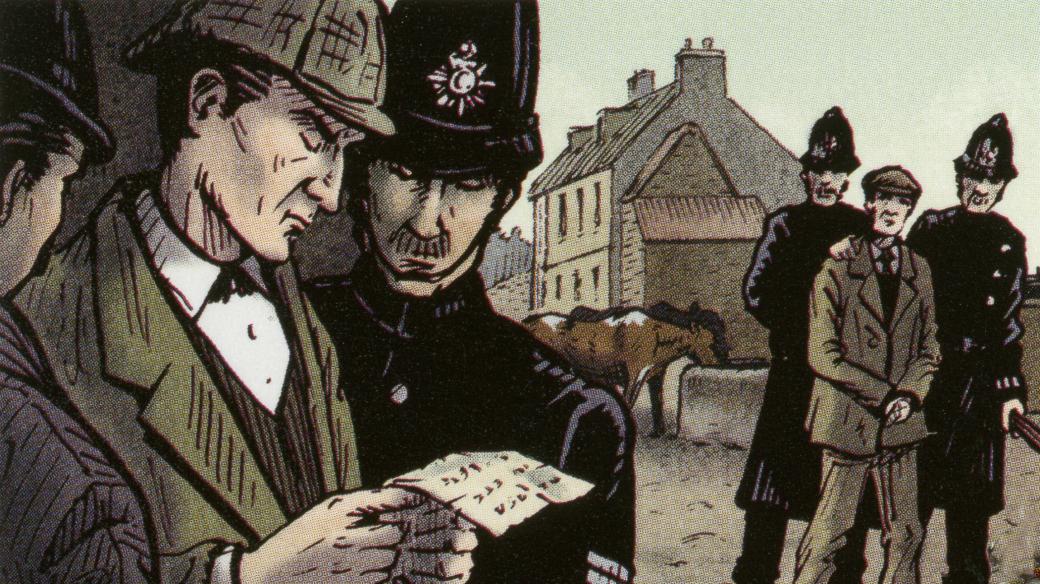Doktor Watson a Sherlock Holmes na poštovní známce
