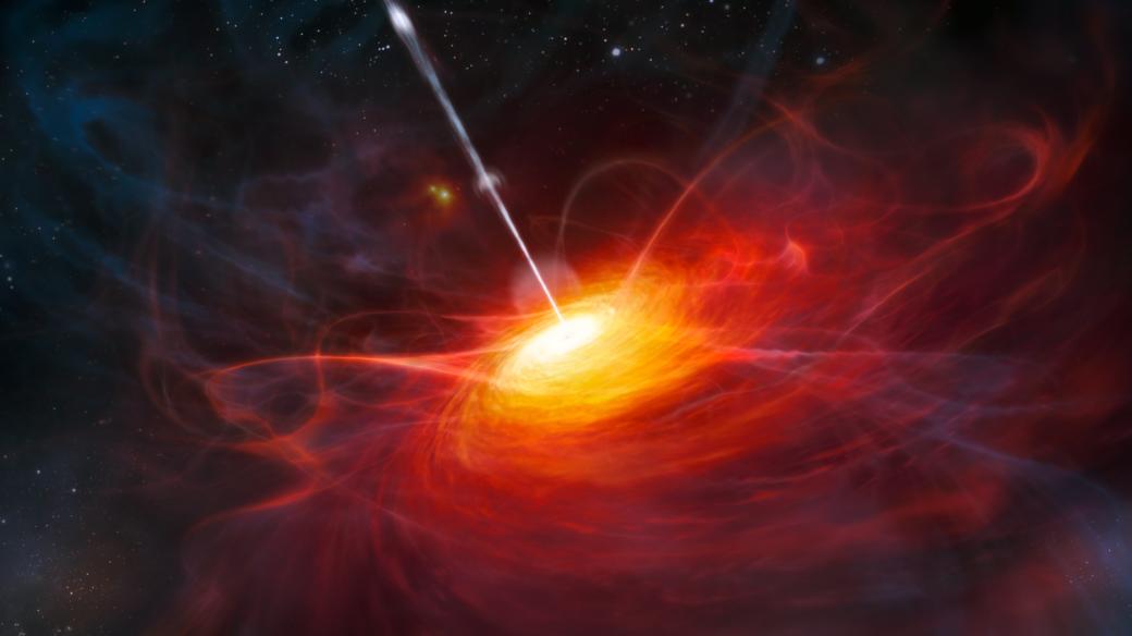 Kvasar poháněný černou dírou