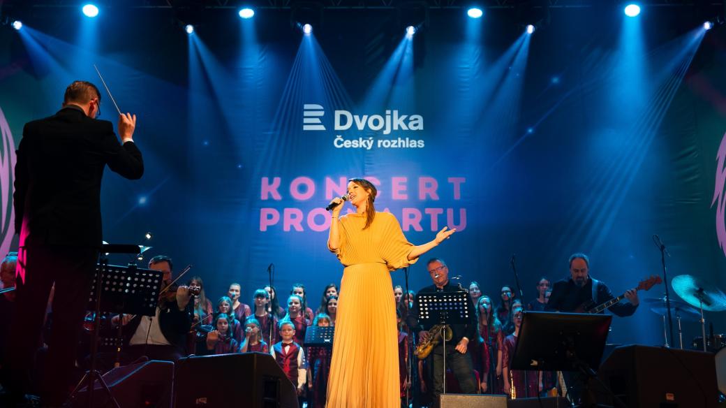Berenika Kohoutová během Koncertu pro Martu