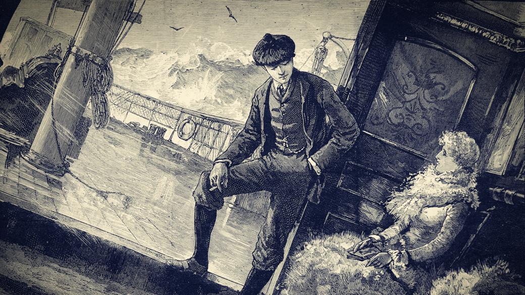Plavba na lodi, parník, bouře, 19. stol. (ilustrační foto)