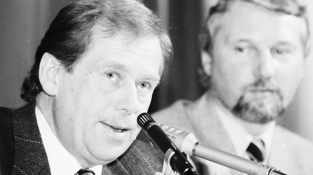 Václav Havel a Ladislav Špaček v březnu 1993