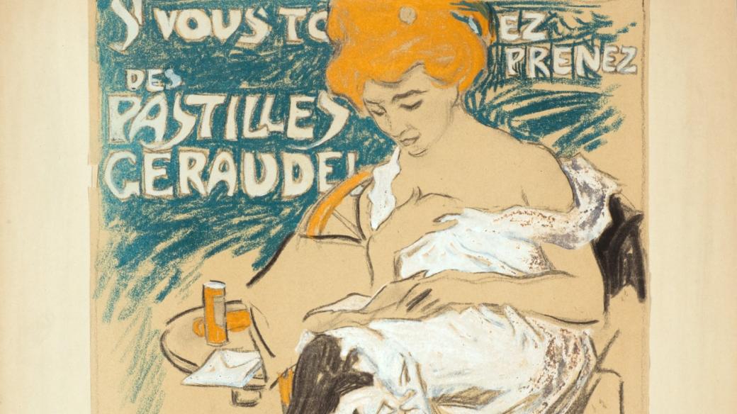 Karel Špillar, Si vous toussez prenez des Pastilles Géraudel, po 1902, návrh plakátu