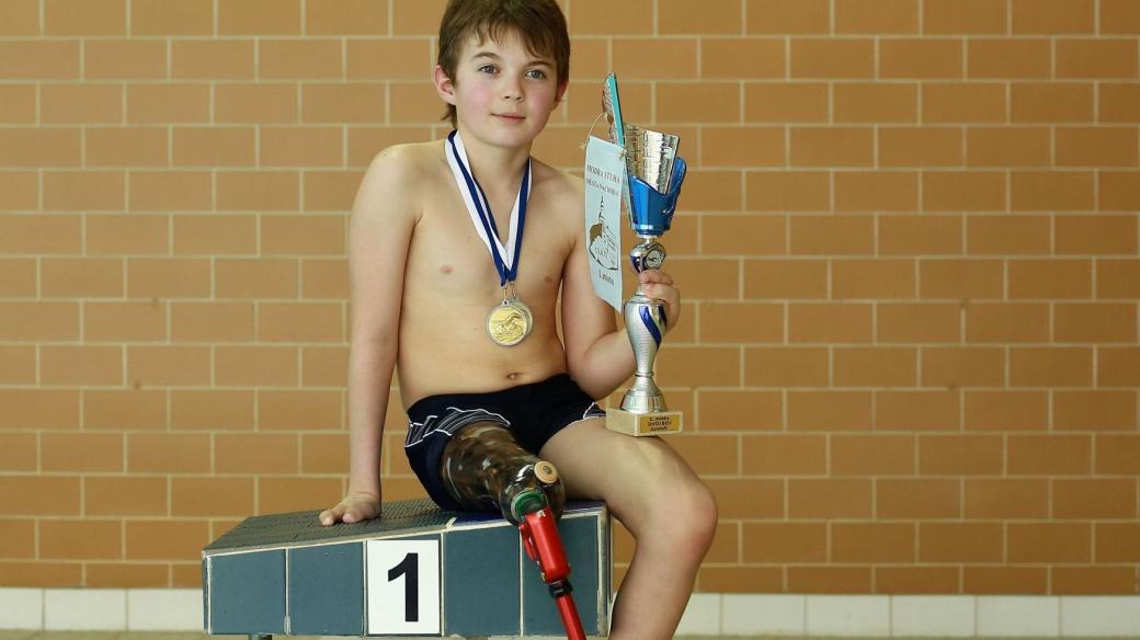 Talent paralympijského plavání Petr Frýba