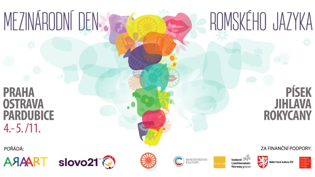 Plakát k Mezinárodnímu dni romského jazyka