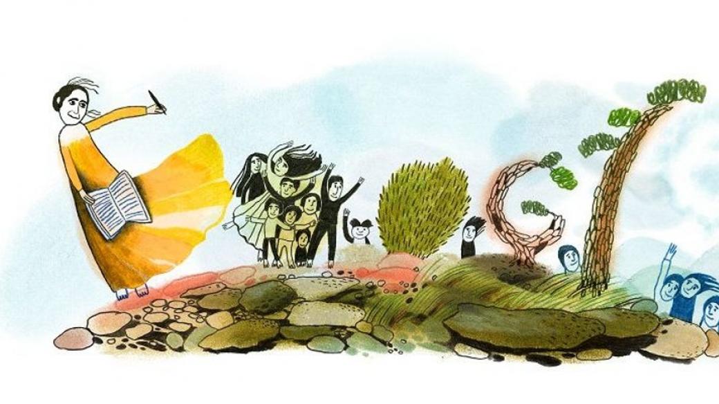 Google si Doodlem připomněl první slovensko-romskou spisovatelku Elenu Lackovou