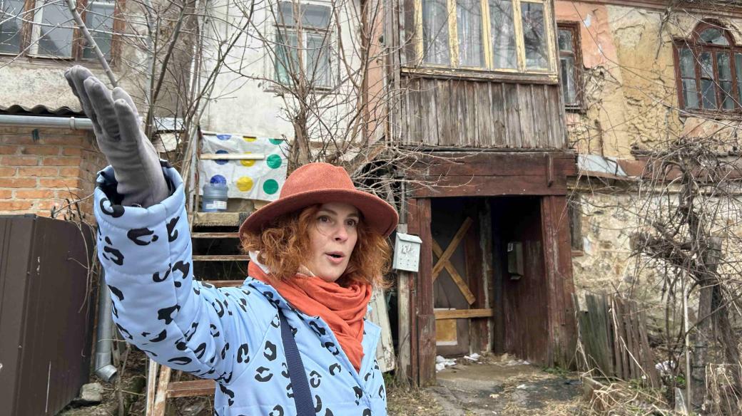 Turistická průvodkyně Tatiana Rybaková provází po ukrajinské Vinnycji