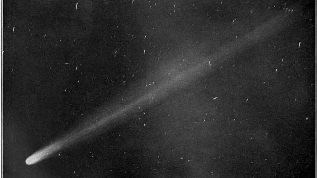 Fotografie Halleyovy komety z roku 1910