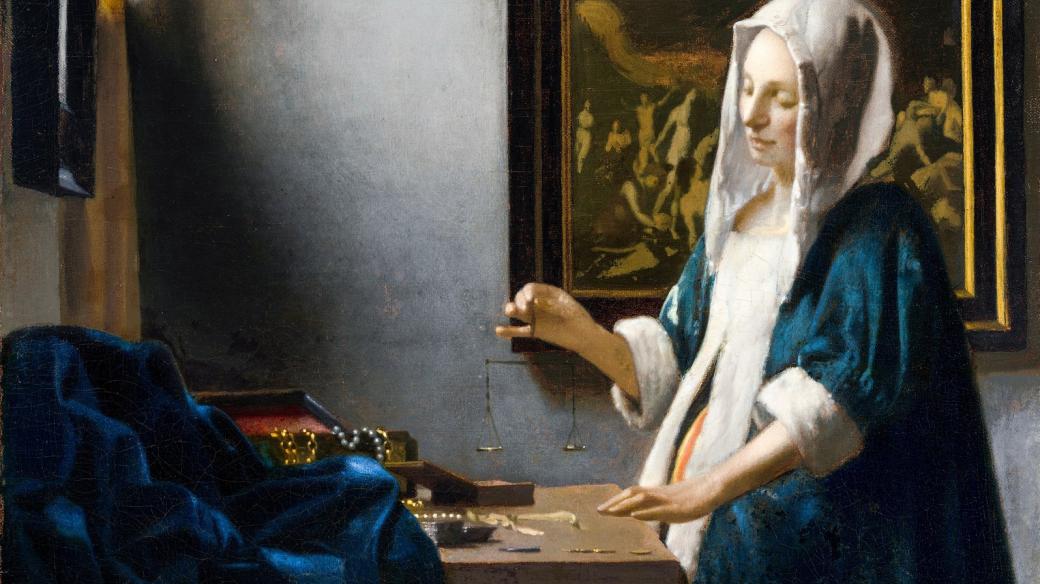 Johannes Vermeer: Žena s váhami