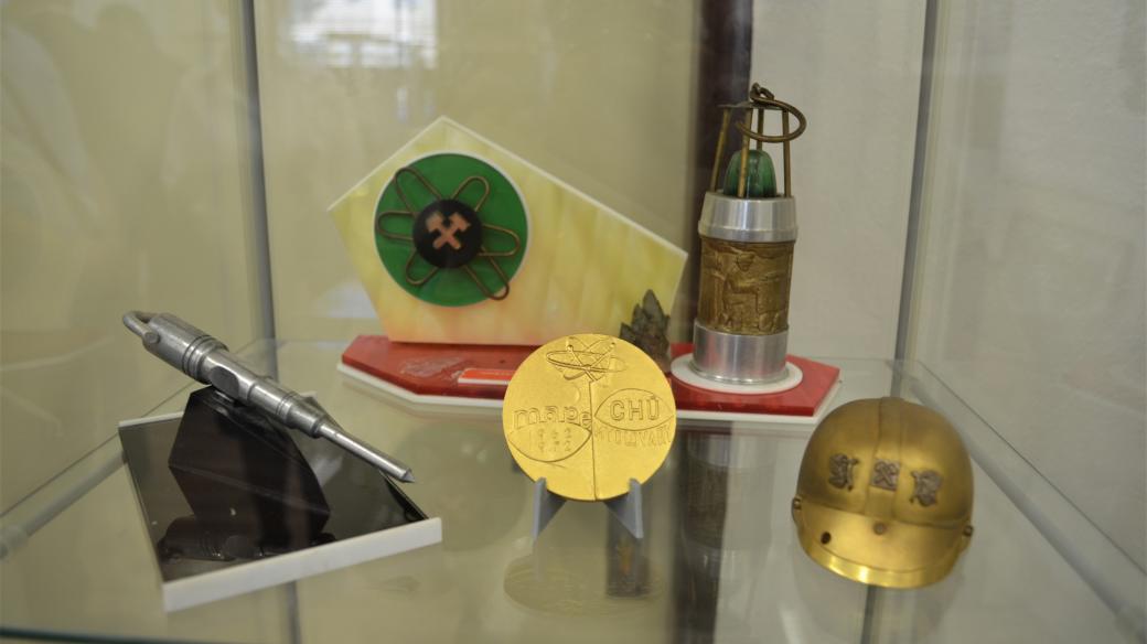 Výstava hornických trofeji v muzeu ve Stráži pod Ralskem