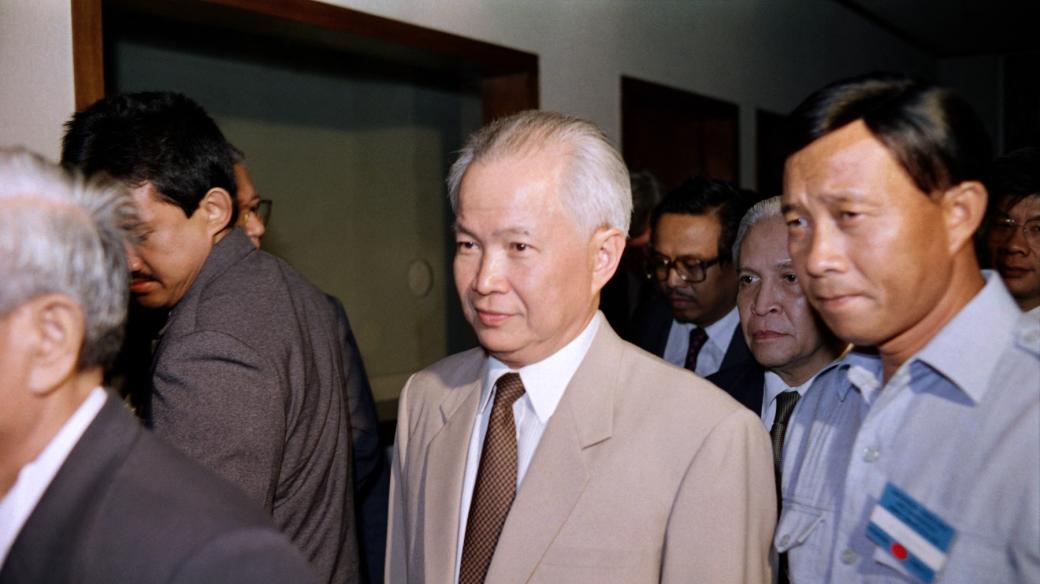 Khieu Sampan v roce 1990